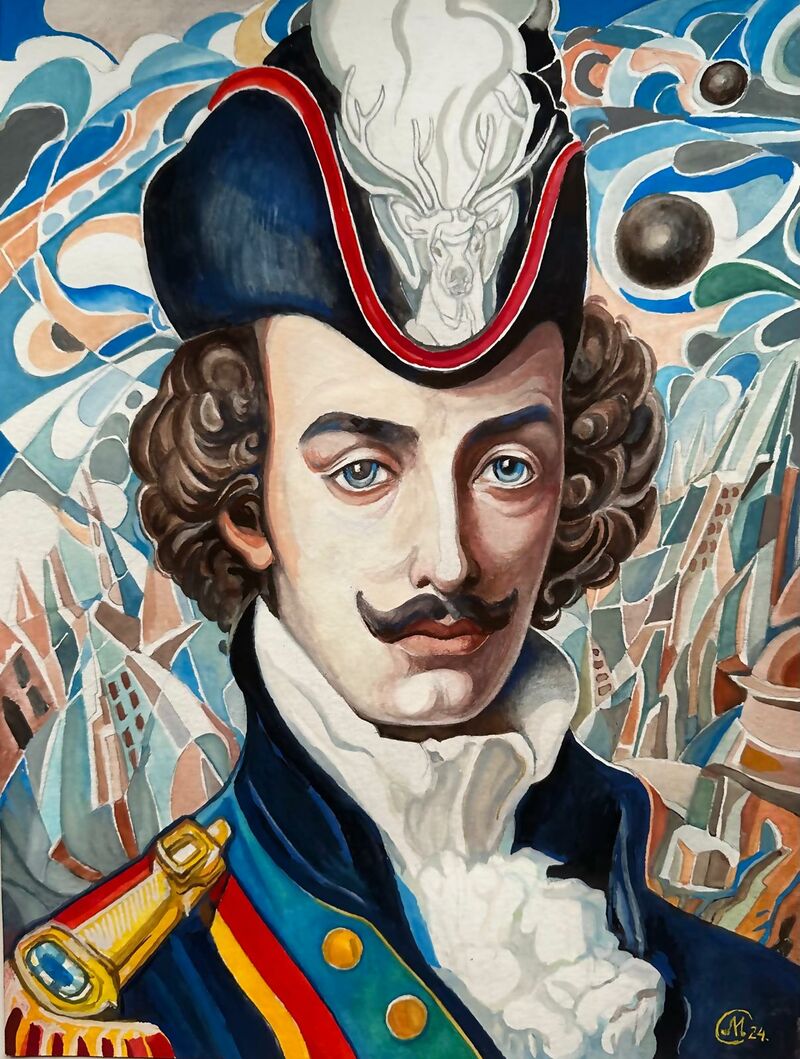 Baron Munchausen - a Paintings by Margarita Kerimova
